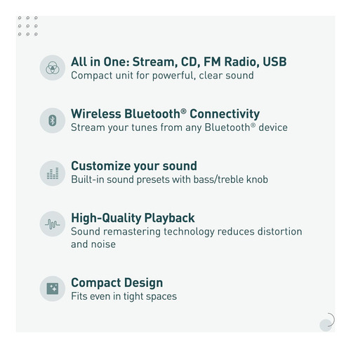 Sistema Estéreo Compacto Panasonic Con Reproductor De Cd, Bl
