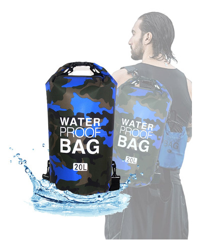 Bolsa Seca Contra Agua Impermeable 20 Lts Dry Bag Kayak