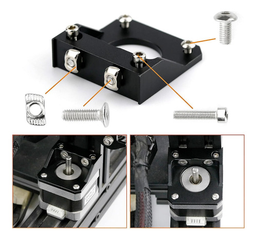 M1884 Bracket Soporte Base Acero Motor Nema 17 Ender 3 Eje Z