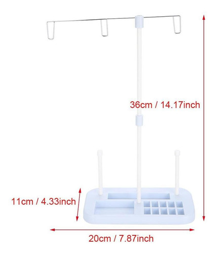 Soporte Ajustable Para Carrete De Hilo De Bordado De 3 Conos