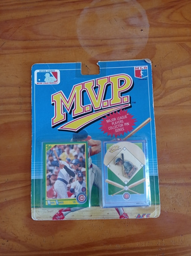 Pin Coleccionable Mark Grace Mvp Lmb Del Año 1990