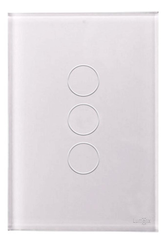 Interruptor Touch Wifi 3 Pad - 4x2 Branco