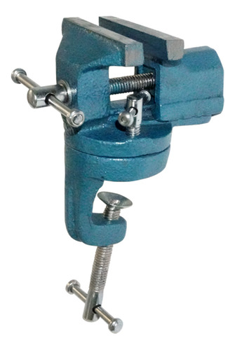 Torno Morsa No 02 70mm Base Giratória Chaveiro Profissional