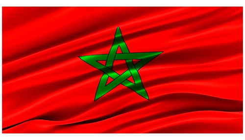 Bandera Marruecos 1.50x90cm Exterior Grande