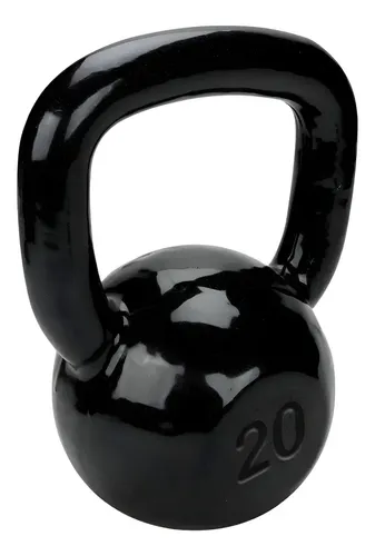 Kettlebell Emborrachado 20kg Musculação Fitness Casa Gym