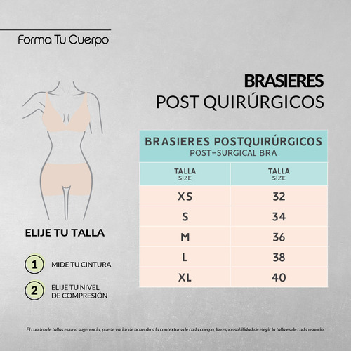 Brasier Post Quirúrgico Con Banda De Busto C-039