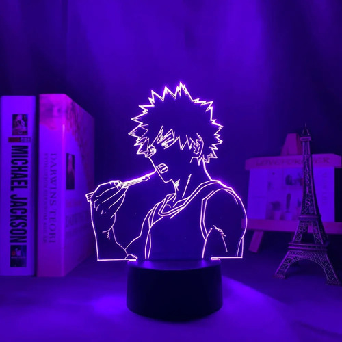 Lámpara De Noche Led B 3d Bakugo My Hero Academia For The