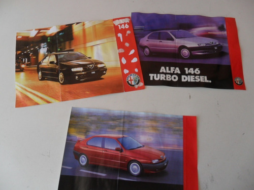 3 Folleto Catalogo Alfa Romeo 146 Ti No Manual Lote