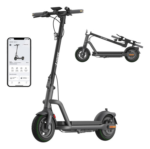 Scooter Eléctrico Navee N65i 40km/h 65km Patín Plegable Color Negro