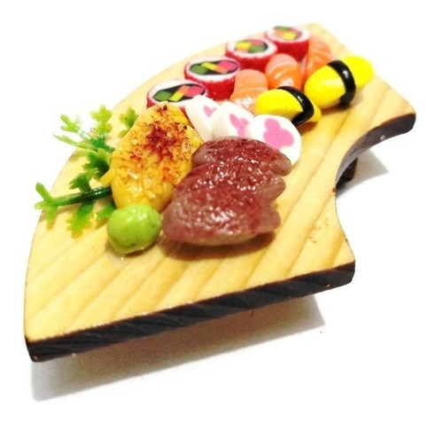 Hermosa Barra S3 Kawaii Sushi Miniatura Para Casa De Muñeca
