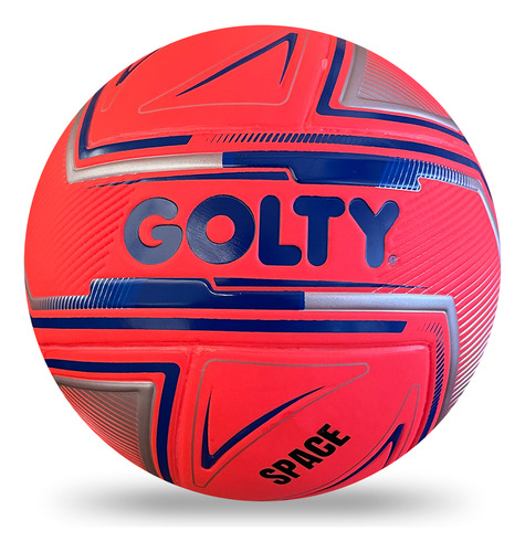 Balón Fútbol Sala Golty Competencia Space Laminado-rosa Color Rosa