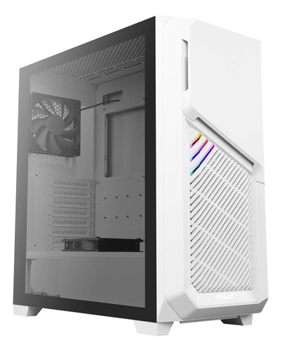 Carcasa Para Pc Panel Vidrio Templado Color Blanco