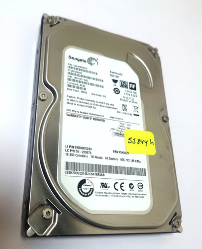 Disco Duro 500gb Seagate Desktop Hdd St500dm002 Sata 6gbps