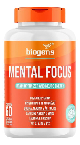 Mental Focus Optimizador Cerebral Y Neuroenergizante Biogens