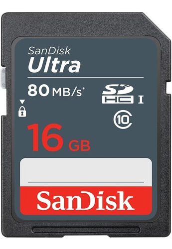 Memoria Sandisk Ultra 16gb Sdhc Uhs-i C-10 80mb/s Envío Ya