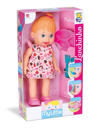 Boneca Baby My Little Collection Alive Lanchinho - Divertoys