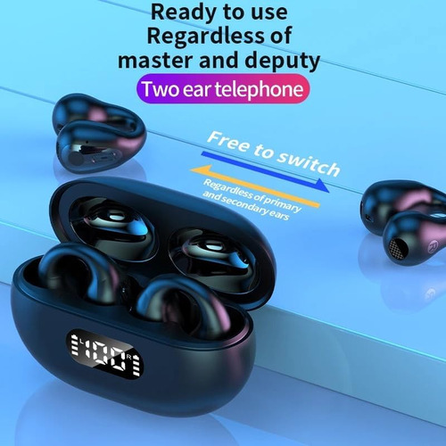 Croso Auriculares Conducción Ósea Con Clip Oreja, Batería 8