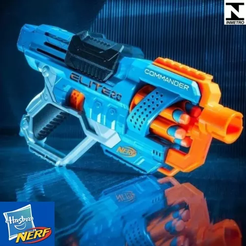 Nerf Elite 2.0 Lançador Commander Rd-6 Com 12 Dardos Arminha