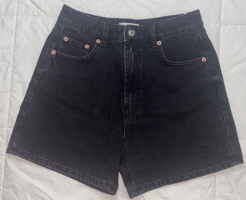 Short Jeans Negro Zara