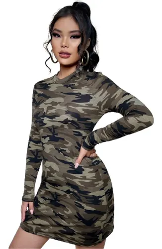 Vestido Camuflaje Militar Mujer MercadoLibre