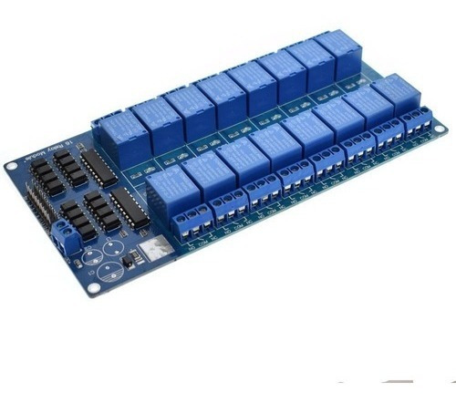 Modulo 16 Relés Canales 12v Para Arduino Arm Pic Raspberry 