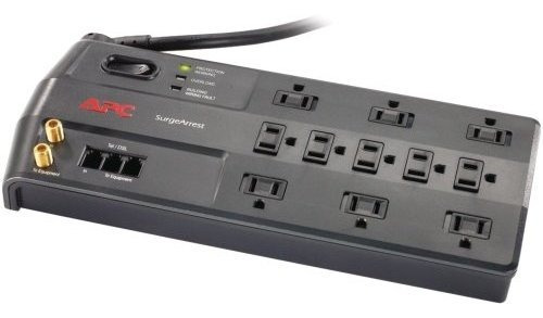 Apc 11-outlet Surge Protector 3020 Joules Con Telefono, Dsl