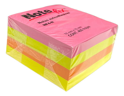 Cubo Notas Adhesivas 3m Note Fix 3x3 4x Blocks 100 Hojas C:u