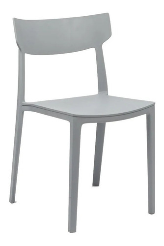 Silla de comedor Rossi Rio, estructura color gris, 1 unidad