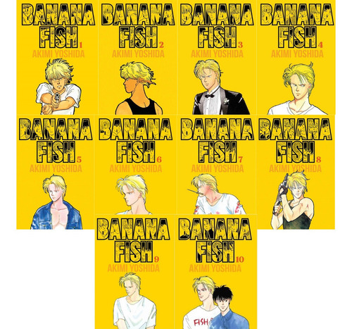 Banana Fish Pack 1 2 3 4 5 6 7 8 9 10 Manga Panini Completo