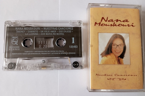 Nana Mouskouri Cassette Musical Original Nuestras Canciones 