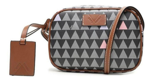 Bolsa Schutz Tiracolo Kate New Triangle - 500150515 Cor Preto Cor da correia de ombro Marrom