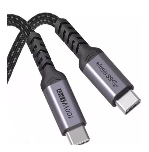 Cable Tipo C A Tipo C Macbook Pro Laptop 5a Pd 100w 10gb 4k 