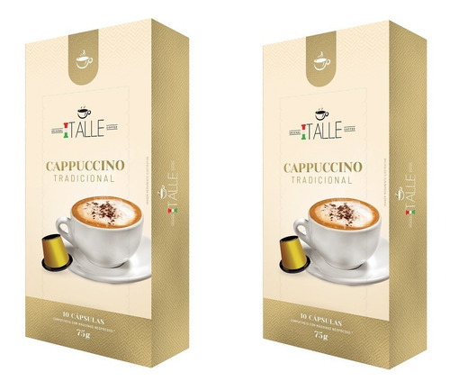 Capsulas Cappuccino Cafe Nespresso Gourmet Café Italle 20 Un