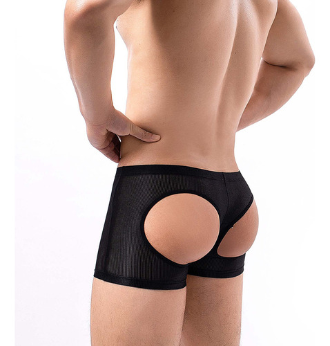 Pantalones Cortos Tipo Bóxer Suaves De Malla Transpirable Pa