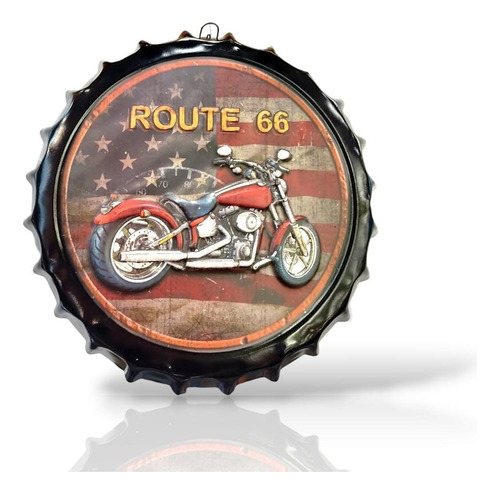 Placas Decorativas Tipo Tapa Metal Motos - Harley Y Otros
