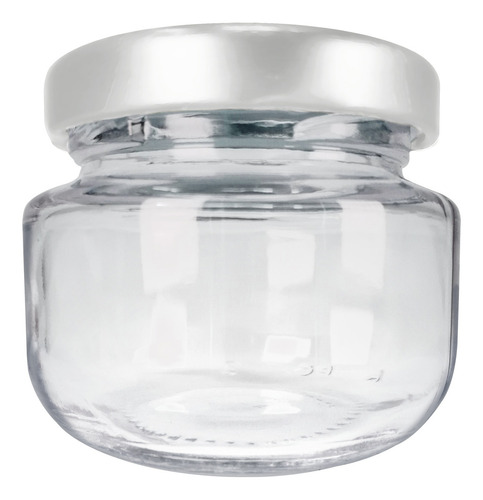 Frasco De Vidrio 2 Oz 60 Ml 60 Pz Color Blanco