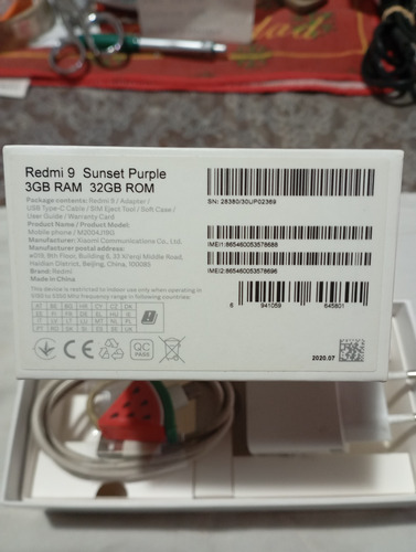 Celular Xiaomi Redme 9 Azul Acero (Usado)