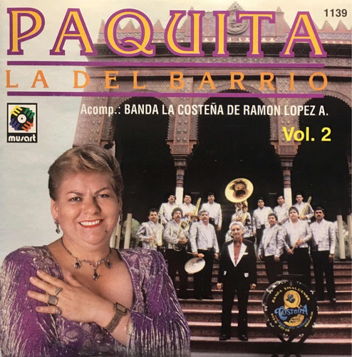 Cd Paquita La Del Barrio Vol2 Banda La Costeña Ramón Lopez