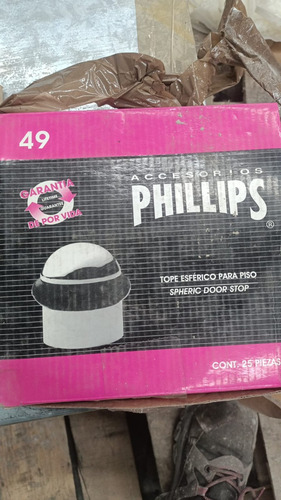 Tope Para Piso Redondo Cromado 49-c Phillip