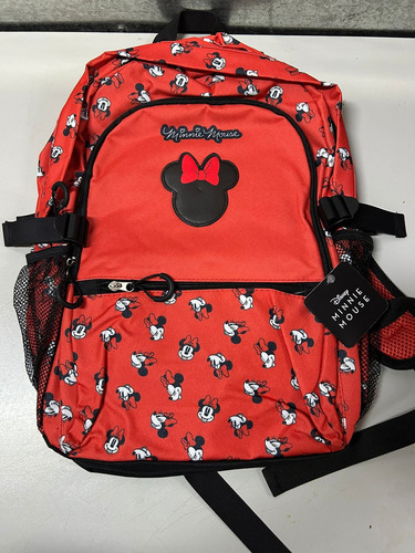 Mochila Escolar Juvenil Truzt Minnie Mouse Color Rojo 40cm Rojo Minnie Mouse