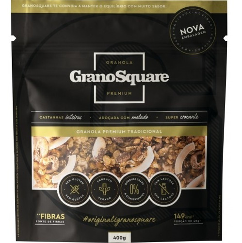 Granola Premium Tradicional 400g Grano Square Veg Sem Glúten