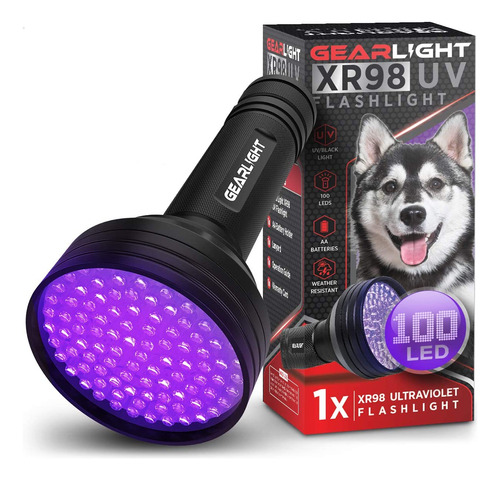 Gearlight Linterna De Luz Negra Uv Xr98   Potente Patentado 