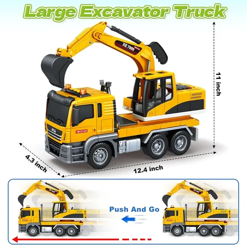 Vogacara Camiones De Construcción Excavadora Vehículo Escala 1:55 Modelo De Juguete Juguetes Coche De Paso Vogacara Vogacara Camiones De Construcción Excavadora Vehículo Escala 1:55 Modelo De Juguete Juguetes Coche De Paso Vogacara