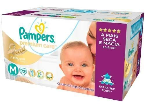 Pañales Pampers Premium M 72 - Bebés Y Niños