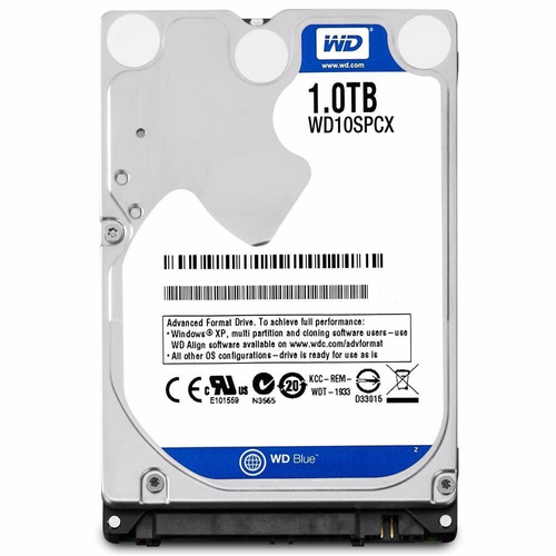 Disco Duro Para Notebook 1tb Wd Blue Wd10spcx