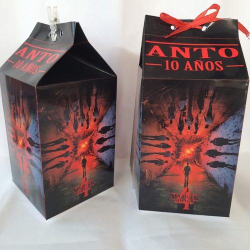 Pack 10 Cajas Dulceras Stranger Things Tipo Milk