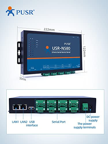 Gateway Matt Modbus 8 Puertos Ssl/tls, Paquete Rs485 A Ether