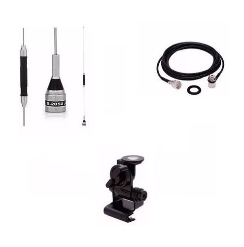 Kit Aquário Antena Px B-2050 P/ Carro + Cabo 5,5m + Suporte