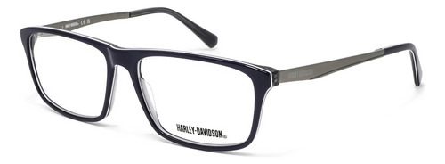 Lentes De Vista Transparente Harley Davidson Hd0994092 Color Azul Talla M