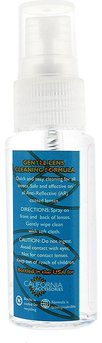 Kit De Limpieza De Gafas Cal Optix Con Spray Y Paño Azul